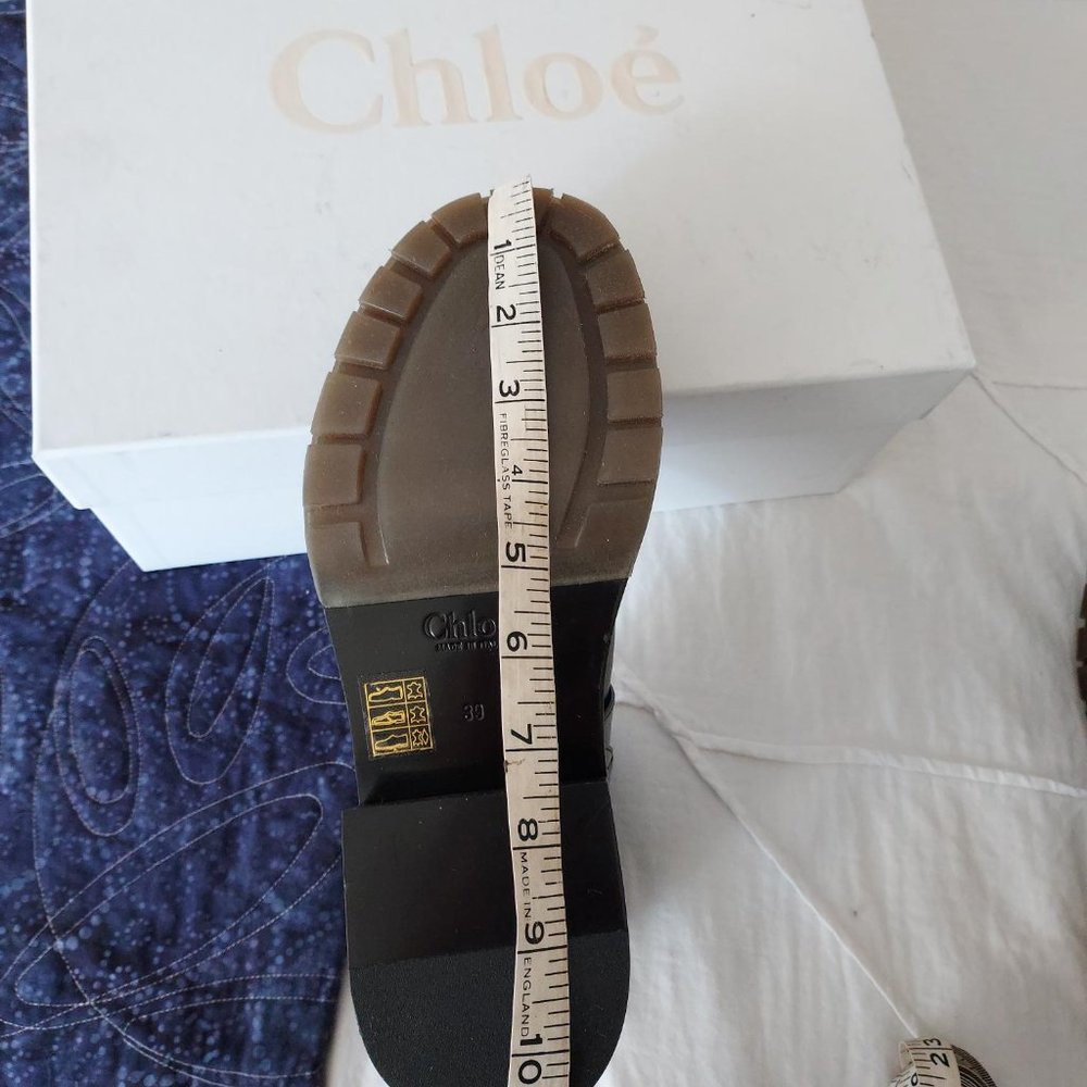 NIB Chloe "Franky" ankle boot, **Navy color** size 39 - Picture 10 of 16